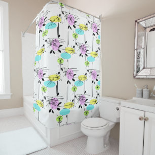 Retro . shower curtain