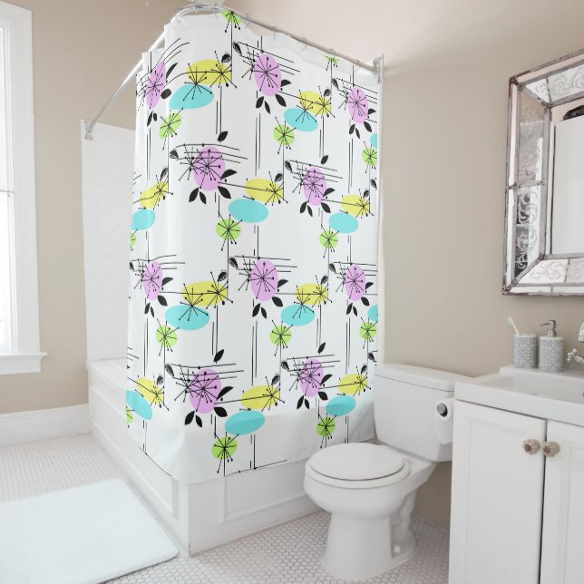Retro . shower curtain (In Situ)