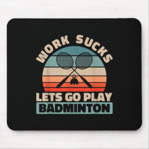 Retro Shuttle Court - Team Racquet Vintage Badmint Mouse Pad