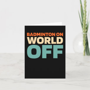 Retro Shuttle - Player Vintage Badminton On World Card