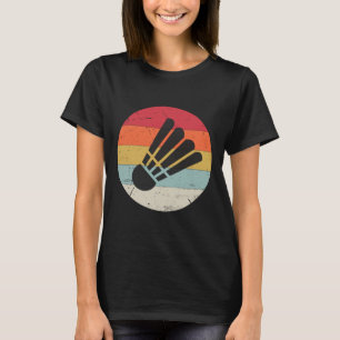 Retro Shuttle Vintage Badminton Player Coach Sport T-Shirt