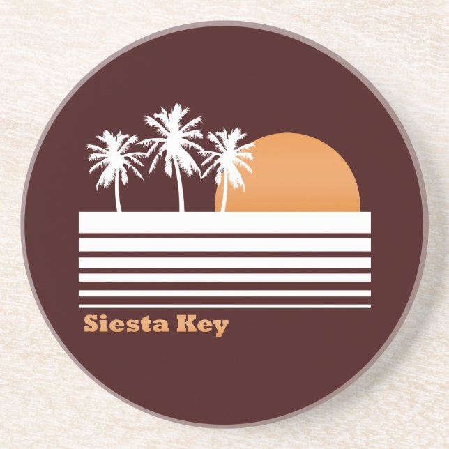 Retro Siesta Key Coasters (Front)