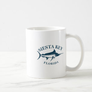 Retro Siesta Key Florida Vintage Fishing Boating  Coffee Mug