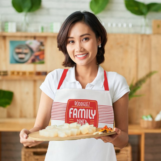 Retro Sign Family Diner Apron (Creator Uploaded)