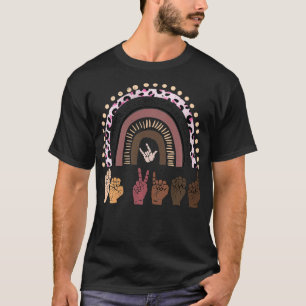 Retro Sign Language Be Kind Human Women Rights Ant T-Shirt