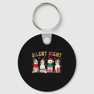 Retro Silent Night Xmas Nurse Christmas Doctor Er Key Ring