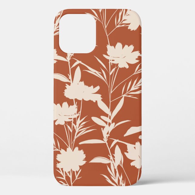 Retro silhouette meadow flowers seamless pattern i Case-Mate iPhone case (Back)
