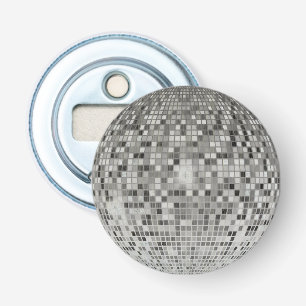 Retro Silver Disco Ball Party Bottle Opener