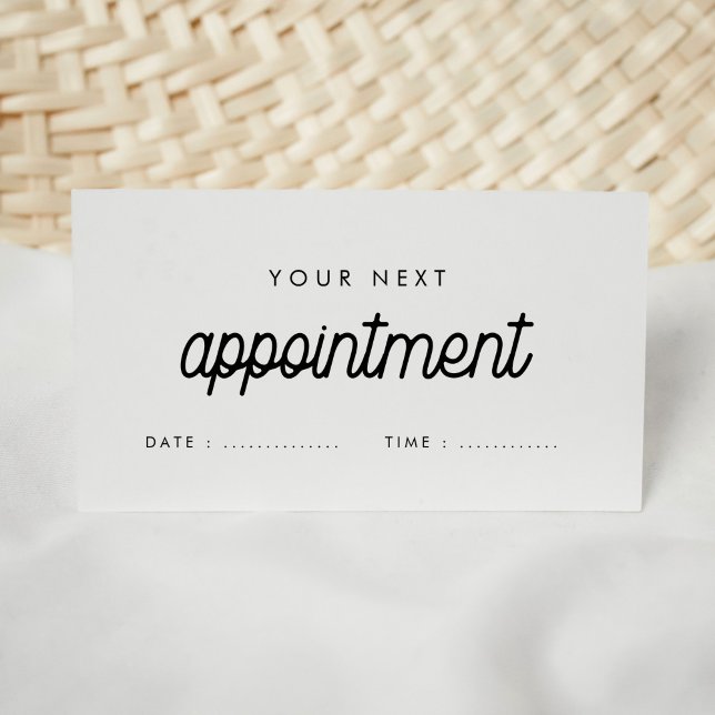Retro simple font modern health professional appointment card (Creator Uploaded)