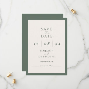 Retro Simple Typo Script Wedding save the date
