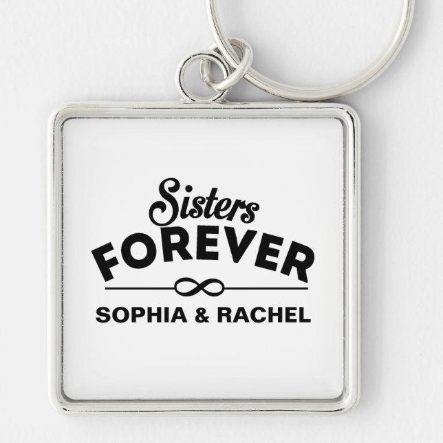 Retro - Sisters Forever Key Ring (Front)