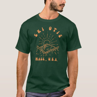 Retro Sixties Ski Otis Massachusetts Orange Vintag T-Shirt