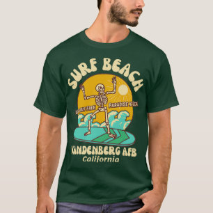 Retro Sixties Surf Beach Vandenberg AFB California T-Shirt