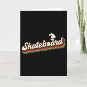 Retro Skateboard Graphic For Skateboarder - Skateb Card