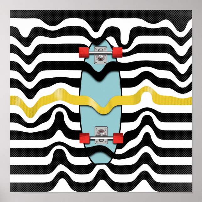 Retro Skateboard Poster (Front)