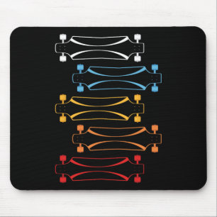 Retro Skateboard Skating Skateboarding Skateboarde Mouse Pad