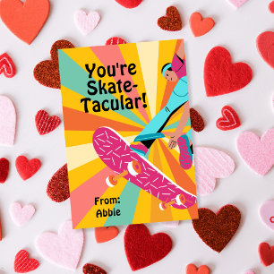 Retro Skateboard Valentine Invitation