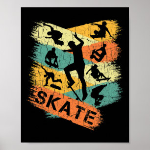 Retro Skateboard Vintage Skateboarding Shirt Skate Poster