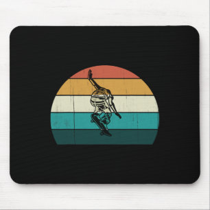 Retro Skateboarder - Vintage Stakeboard Skater Sk8 Mouse Pad