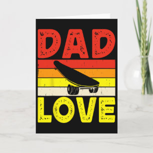 Retro Skateboarding Silhouette Skateboarder Skate  Card