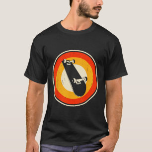 Retro Skateboarding Silhouette Skateboarder Skate T-Shirt