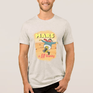 Retro Skegness "Mars is So Bracing" travel poster Tri-Blend Shirt