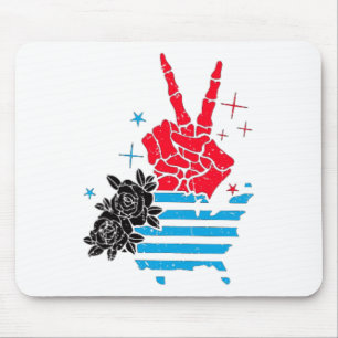 Retro Skeleton Born Free But Now I'm Expensive 4th Mouse Pad