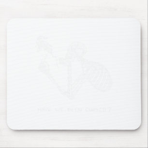 Retro Skeleton Halloween Costume Fun Scary Skull C Mouse Pad