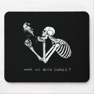 Retro Skeleton Halloween Costume Fun Scary Skull C Mouse Pad