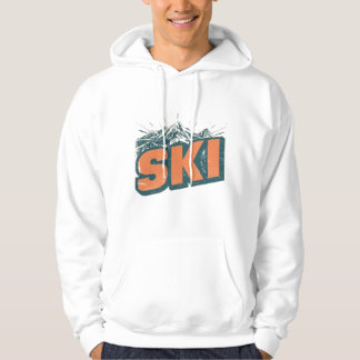 Retro Ski Club | Vintage 80s Ski Lift Illustration Hoodie
