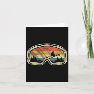 Retro Ski Goggles Mountain Snow Winter Sport Gift  Card