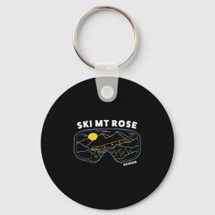 Retro Ski Mt Rose Nevada Ski Resort - Us Ski Resor Key Ring