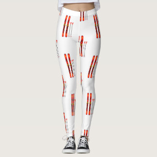 Retro Ski Pattern  Leggings