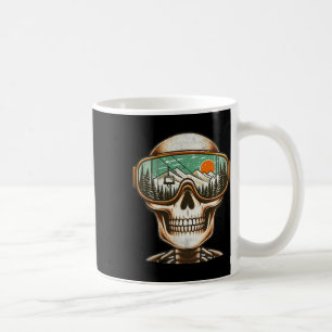 Retro Ski Skeleton Goggles Mountain Snow Skiing Wi Coffee Mug