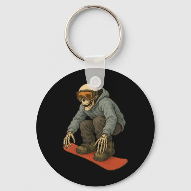 Retro Ski Skeleton Goggles Mountain Snow Skiing Wi Key Ring (Front)