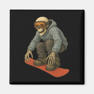 Retro Ski Skeleton Goggles Mountain Snow Skiing Wi Magnet