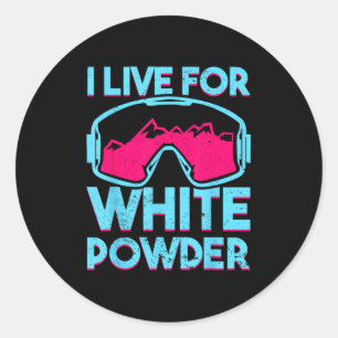 Retro Ski Snowboard Goggles Vintage 80s 90s Skiing Classic Round Sticker