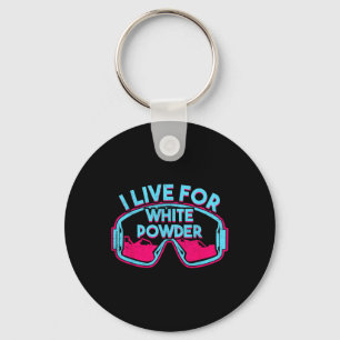 Retro Ski Snowboard Goggles Vintage 80s 90s Skiing Key Ring