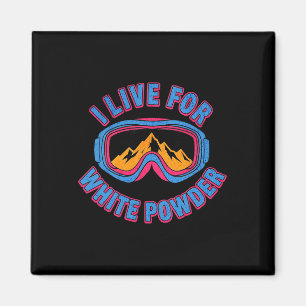 Retro Ski Snowboard Men Women Vintage 80s 90s Skii Magnet