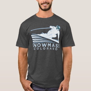 Retro Ski Snowmass Colorado Illustration  Snow T-Shirt