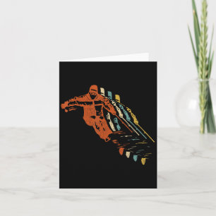 Retro Ski Vintage 80s 90s Skiing Clothing  Card