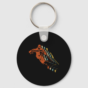 Retro Ski Vintage 80s 90s Skiing Clothing  Key Ring