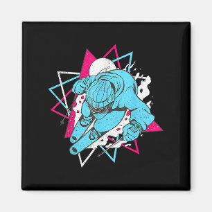 Retro Ski Vintage 80s 90s Skiing Outfit _1 Magnet