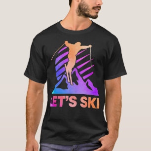 Retro Ski Vintage 80s 90s Skiing Outfit 1 T-Shirt