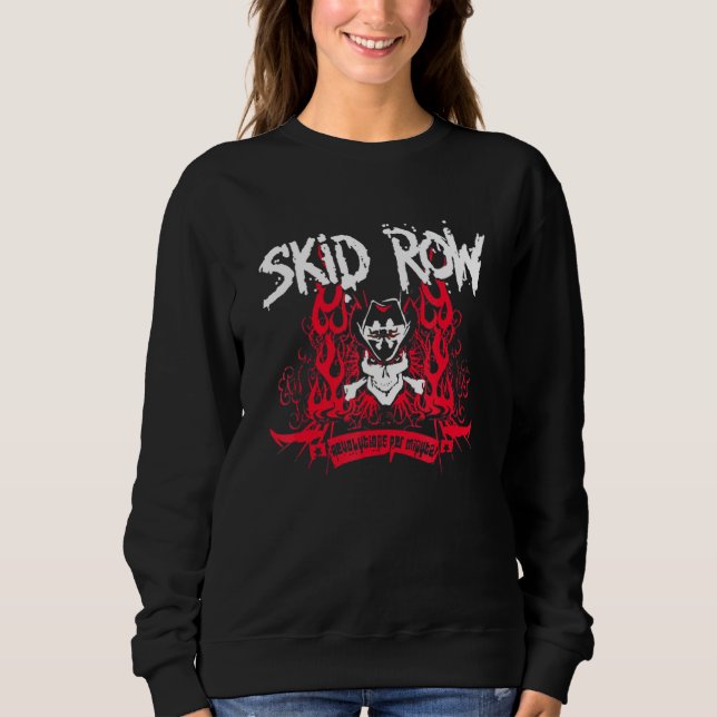 Retro Skid arts Row Love band Rock Skull tee for m (Front)