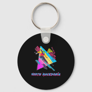 Retro Skiing Adventure In North Macedonia Ski Skii Key Ring