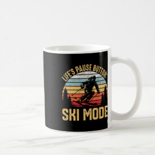 Retro Skiing Adventure Ski Snowboard Enthusiasts  Coffee Mug