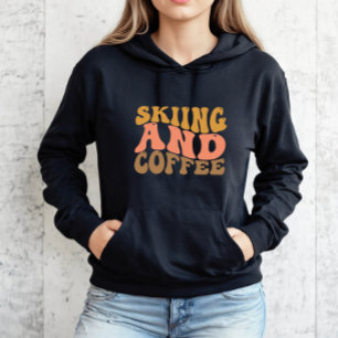 Retro Skiing and Coffee Sweatshirt