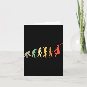 Retro skiing evolution for skiers skiing season card