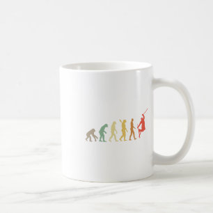 Retro Skiing Evolution For Skiers Skiing Season Coffee Mug